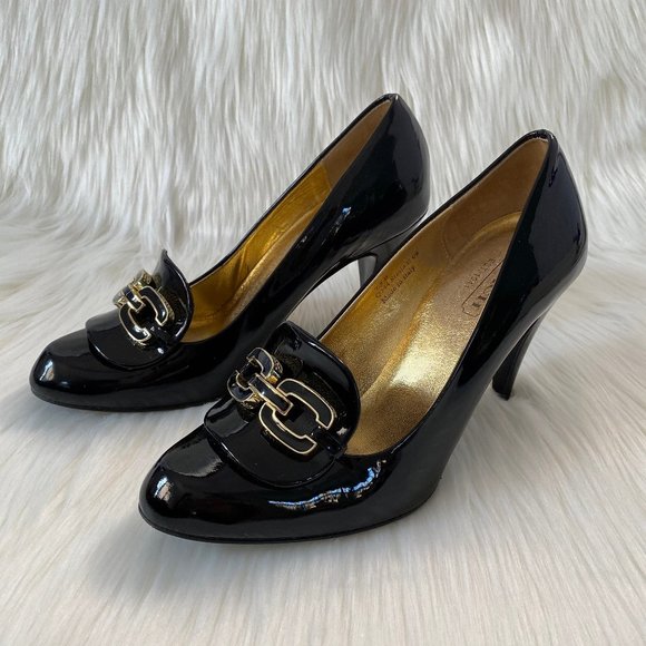 Coach Black Patent "Stasia" Heel Size 7.5 - Picture 1 of 5